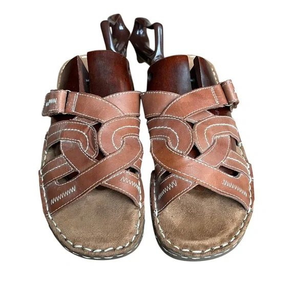 Natural natural soul woman’s size 10 Tan Leather Sandals - Picture 4 of 7